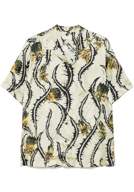 Multicolored carltone  Thistle-print shirt Dries van noten - men